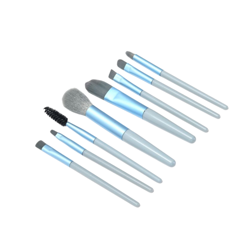SET DE BROCHAS MAQUILLAJE CON ESTUCHE X8 PIEZAS