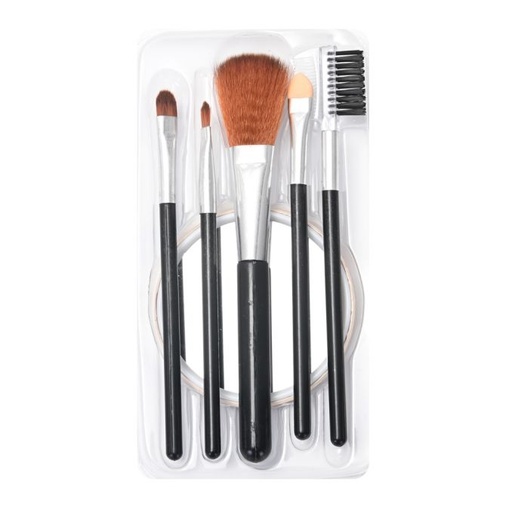 [49031] SET BROCHA MAQUILLAJE X5 MAS ESPEJO