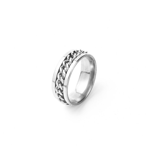 [49047] ANILLO ACERO TRENZADO