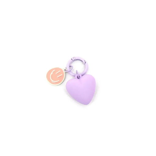 LLAVERO CHARM CON CORAZON + SMILE