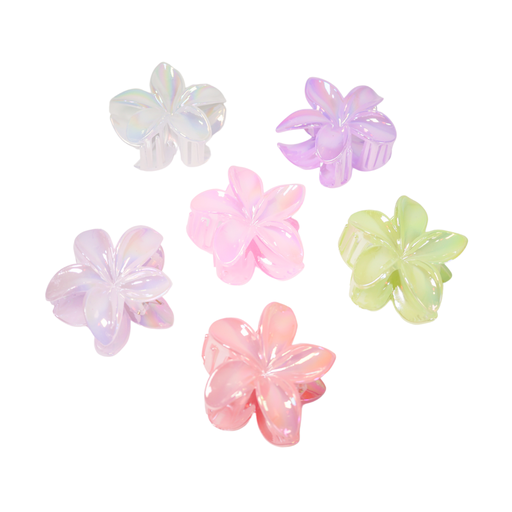 [49123] BROCHE FLOR COLORES PASTEL HOLOGRAFICOS