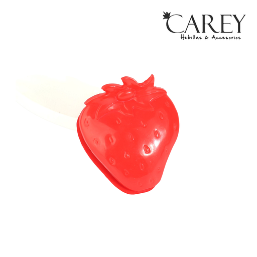 [49127] BROCHE PINZA CAREY FRUTILLA ROJA