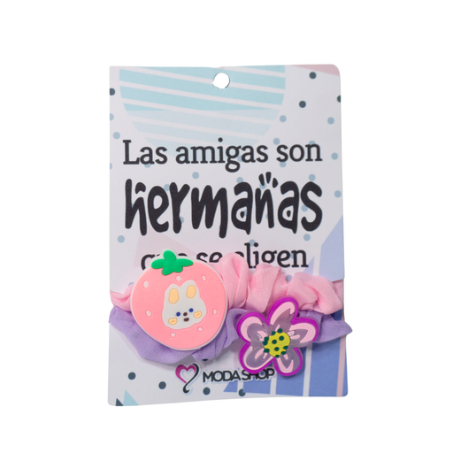 [45783D] SET DE COLEROS CON APLIQUE + PACKAGING DIA DEL AMIGO