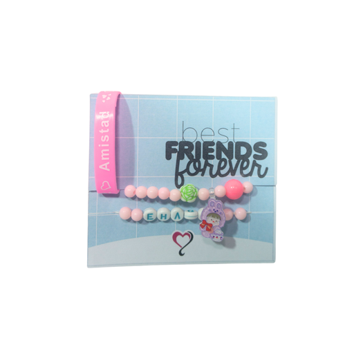 [45828D] SET PULSERAS X3 + PACKAGING DIA DEL AMIGO