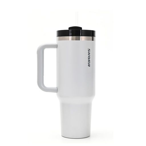 [49449] VASO SKORA TERMICO BLANCO CON STICKERS