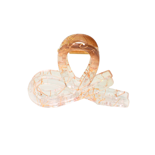 BROCHE TRENZADO CON DETALLES DORADOS