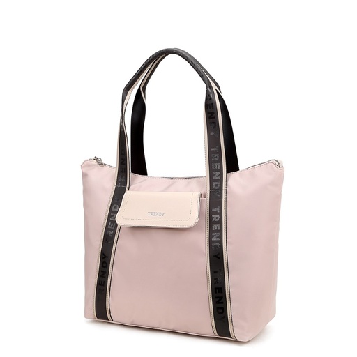 CARTERA CON CORREAS BICOLOR TRENDY