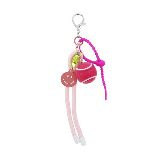 LLAVERO CHARM SMILE Y PELOTA TENIS