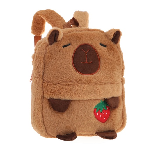 [50168] MOCHILA PELUCHE CAPIBARA 11"