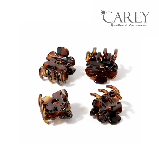 [50281] SET BROCHE PINZA X4 MINI FLOR CAREY
