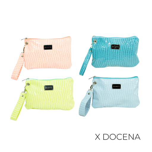 [41732D] SOBRE MINI BAG CROCO LLAVERO CHARM X12