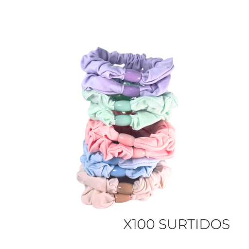 [45792D] COLERO SCUNZI LISO COLOR PASTEL X100