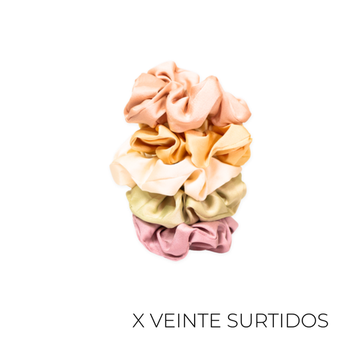 [45802D] SCUNZI DE SATEN COLOR LISO X20