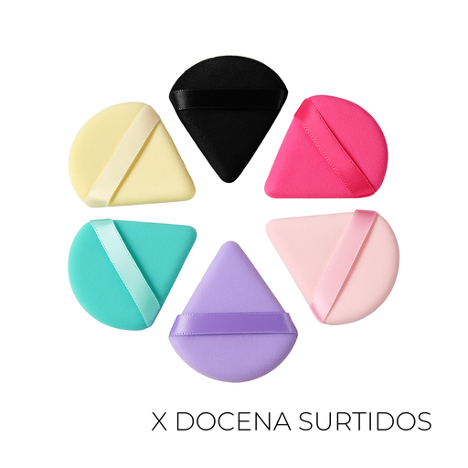 [45848D] ESPONJA MAQUILLAJE X6 PACKAGING X12