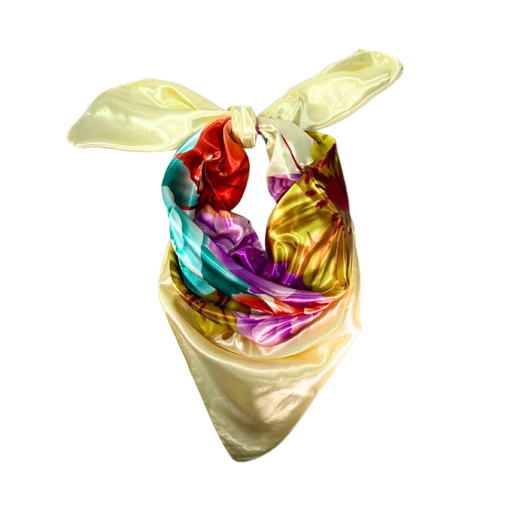 [50475] PAÑUELO DE SEDA ESTAMPADO 90X90CM