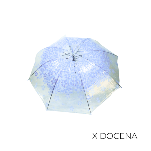 [45873D] PARAGUAS TRANSPARENTE ESTAMPADO X12