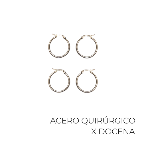[24025D] AROS ARGOLLA DE ACERO QUIRURGICO 20MM X12