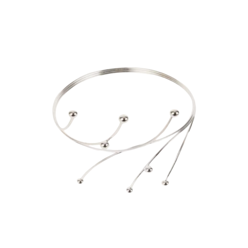 BRAZALETE ABSTRACTO CON BORLAS