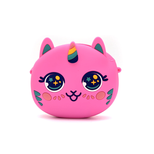 [50671] MORRAL BANDOLERA SILICONA INFANTIL GATO