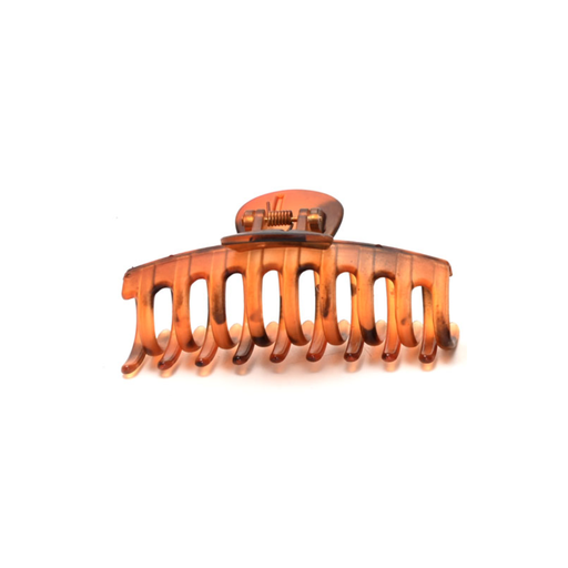 BROCHE PINZA DIENTES ANCHOS BICOLOR