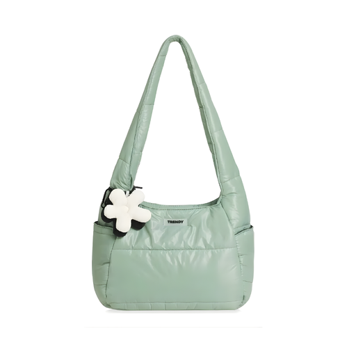 CARTERA PUFFER CON APLIQUE TRENDY