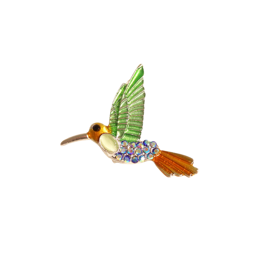 [50872] PRENDEDOR CON STRASS COLIBRI