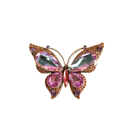 [50873] PRENDEDOR CON STRASS MARIPOSA
