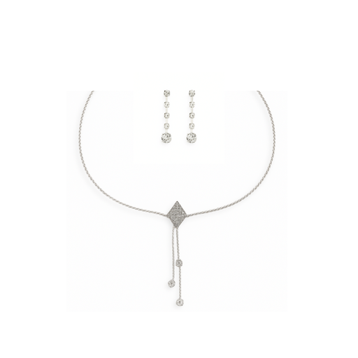 [50928] SET COLLAR + AROS STRASS FINO