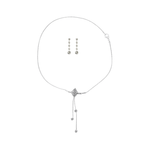 [50928] SET COLLAR + AROS STRASS FINO