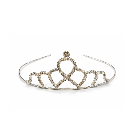 [51230] TIARA CORONA FINA CON STRASS