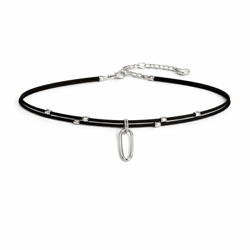 COLLAR CHOKER CON PERLAS DIJE