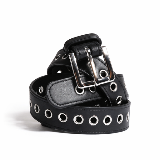 [51559] CINTO NEGRO FINO CON APLIQUES