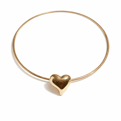 COLLAR RIGIDO DIJE DE CORAZON