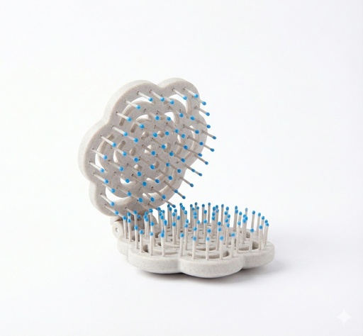 [51598] CEPILLO PARA EL CABELLO PLEGABLE CON ESPEJO