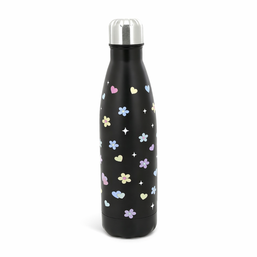 BOTELLA TERMICA CON APLIQUES TRENDY