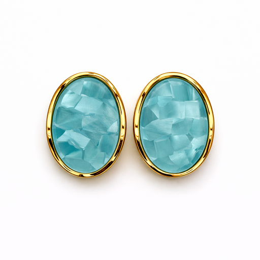 [51659] AROS CLIP OVALADOS MARMOLADO