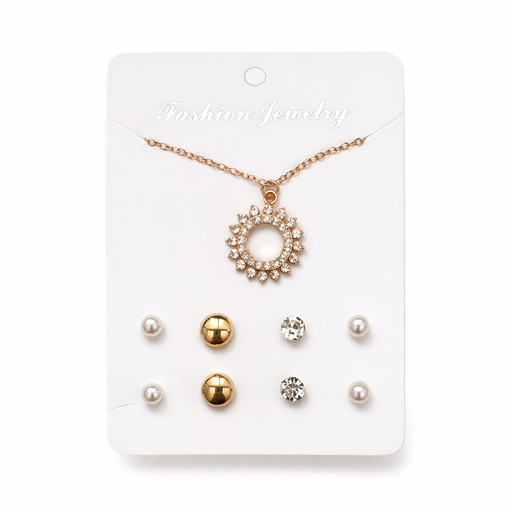 [51684] SET COLLAR + AROS DIJE STRASS