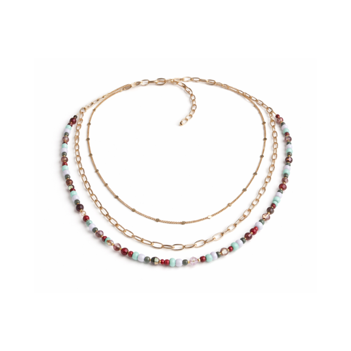 COLLAR TRIPLE CADENA MOSTACILLAS