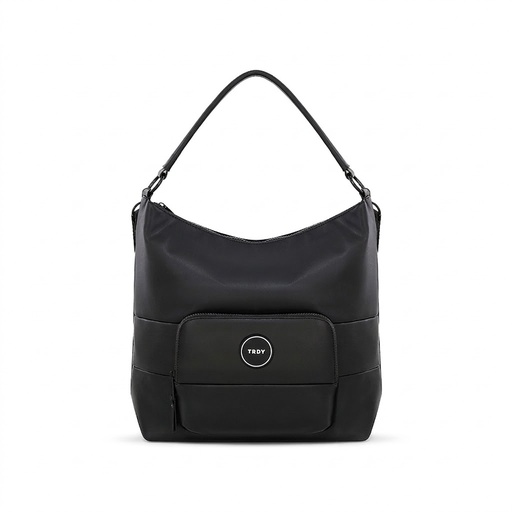 CARTERA COLOR LISO APLIQUE TRENDY