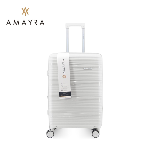 [51906] VALIJA 24" RELIEVE BLANCA AMAYRA