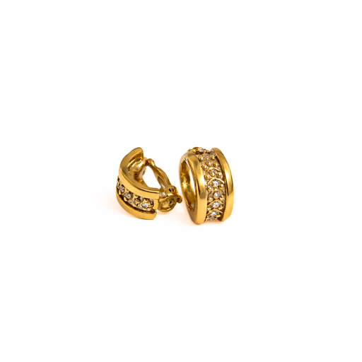 [52302] AROS CLIP DORADO ESTILO LABRADO