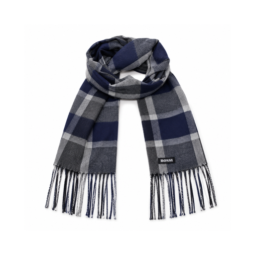 [52707] BUFANDA ESTAMPADA APLIQUE BOSSI