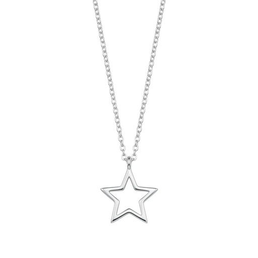 [52906] COLLAR ACERO BLANCOCON DIJE ESTRELLA