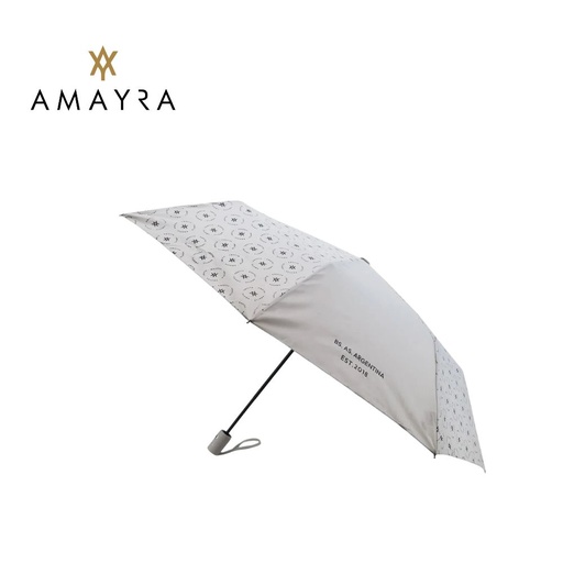 PARAGUAS CORTO AUTOMÁTICO 21" ESTAMPADA LOGO AMAYRA