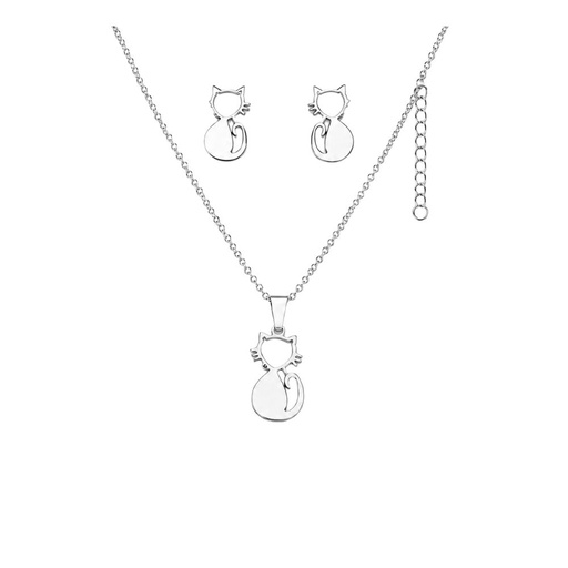 SET DE AROS + COLLAR DE GATITO
