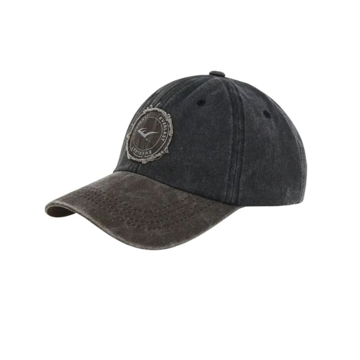 [53273] GORRA CAP GABARDINA GASTADA CON PARCHE VINTAGE  EVERLAST
