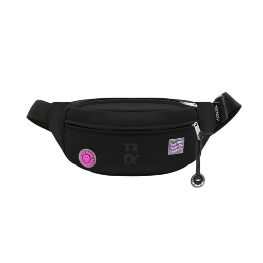 [53373] RIÑONERA CON INSIGNIA DECORATIVA TRENDY