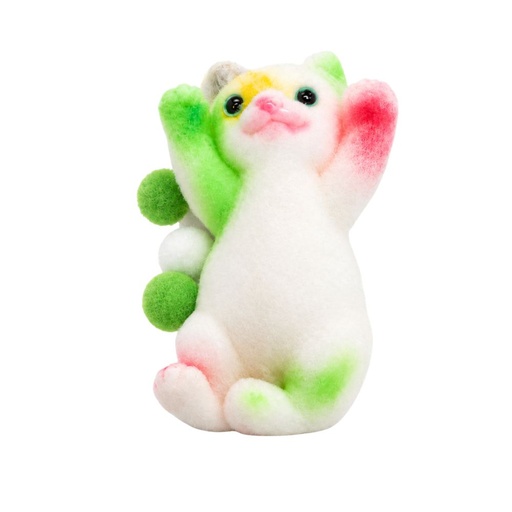 [53640] SQUISHY GATITO CON PELOTIAS DE COLORES  11CM
