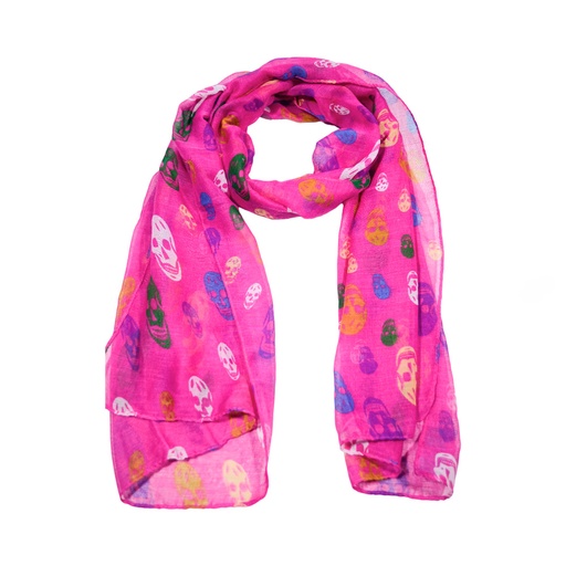 [36222] CHALINA ESTAMPADO CALAVERAS MULTICOLOR