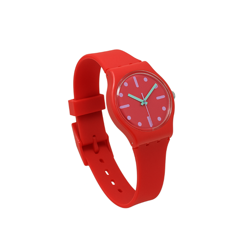 [25824] RELOJ MALLA DE GOMA NUMERO ROMANO